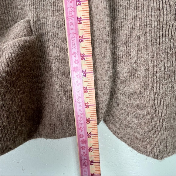 J.Crew Wool Alpaca Blend Open Front Cardigan Sweater XL | Camel Brown - Picture 6 of 14